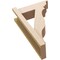 Ekena Millwork 5 1/2-in W x 14-in D x 22-in H Funston Trad Rough Cedar Woodgrain TimberThane Outlooker, Primed Tan OUTUR055X14X22FST04RCPR - alternate 3